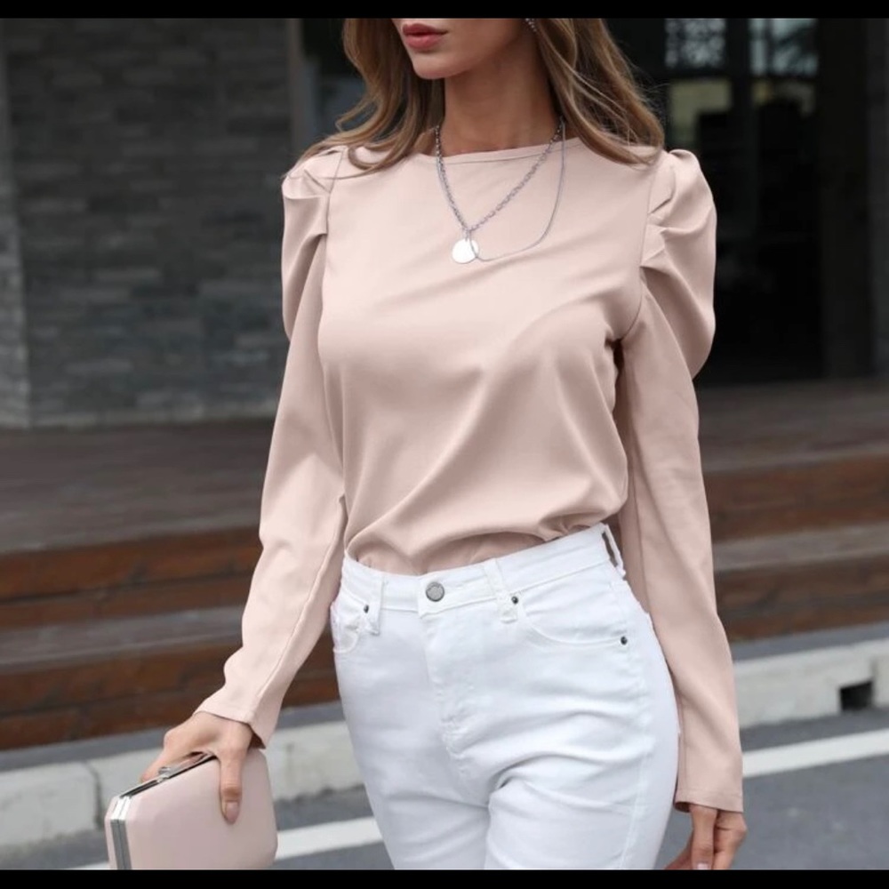 Shein blouse gigot sleeve top